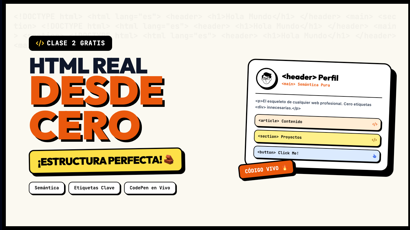 Clase 2: HTML y el Esqueleto Web